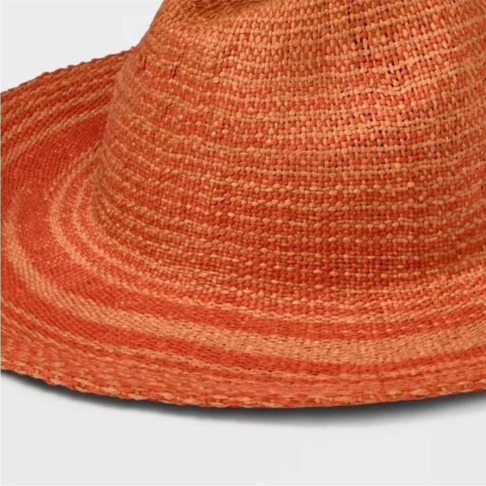 UNIVERSAL THREAD GOOD CO. WOMAN'S‎ COWBOY ORANGE STRIPED HAT NWT